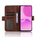 OnePlus Turbo 6X/Nord CE6 Lite/Realme P4x Cardholder Wallet Case - Brown