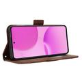 OnePlus Turbo 6X/Nord CE6 Lite/Realme P4x Cardholder Wallet Case - Brown