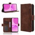 OnePlus Turbo 6X/Nord CE6 Lite/Realme P4x Cardholder Wallet Case - Brown