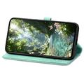 OnePlus Turbo 6X Pro Mandala Wallet Case with Wrist Strap - Mint Green