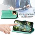 OnePlus Turbo 6X Pro Mandala Wallet Case with Wrist Strap - Mint Green
