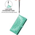 OnePlus Turbo 6X Pro Mandala Wallet Case with Wrist Strap - Mint Green