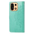 OnePlus Turbo 6X Pro Mandala Wallet Case with Wrist Strap - Mint Green