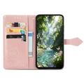OnePlus Turbo 6X Pro Mandala Wallet Case with Wrist Strap - Pink