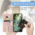 OnePlus Turbo 6X Pro Mandala Wallet Case with Wrist Strap - Pink
