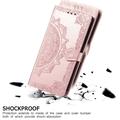 OnePlus Turbo 6X Pro Mandala Wallet Case with Wrist Strap - Pink