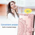 OnePlus Turbo 6X Pro Mandala Wallet Case with Wrist Strap - Pink
