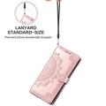 OnePlus Turbo 6X Pro Mandala Wallet Case with Wrist Strap - Pink