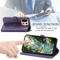 OnePlus Turbo 6X Pro Mandala Wallet Case with Wrist Strap - Purple