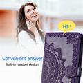 OnePlus Turbo 6X Pro Mandala Wallet Case with Wrist Strap - Purple
