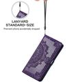 OnePlus Turbo 6X Pro Mandala Wallet Case with Wrist Strap - Purple