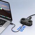 Orico AP3 6-in-1 65W Power Strip - 2x AC, 2x USB-A, 2x USB-C PD - Black