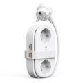 Orico AP3 6-in-1 65W Power Strip - 2x AC, 2x USB-A, 2x USB-C PD - White