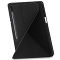 Origami Stand Samsung Galaxy Tab S7+/S8+ Folio Case - Black