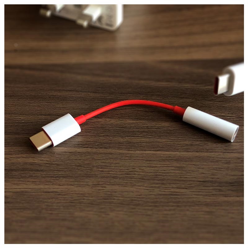 OnePlus USBC / 3.5mm Cable Adapter Red / White