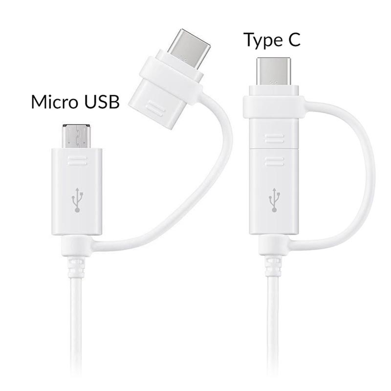 Samsung Combo Cable EPDG930DWEGWW USBC & MicroUSB 1.5m White