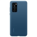 Huawei P40 Silicone Case 51993721 - Ink Blue