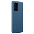 Huawei P40 Silicone Case 51993721 - Ink Blue