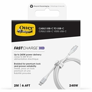 OtterBox Standard USB-C Cable 240W - 480Mbps - 2m - White