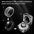 Oura Ring 5, Samsung Galaxy Ring Anti-Scratch Silicone Case - Size: 12/13 - Dark Grey