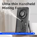 P1 Ultra-Thin Handheld Misting Fan with Digital Display - Black