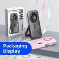 P1 Ultra-Thin Handheld Misting Fan with Digital Display - Black