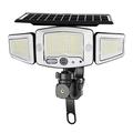 P123 3-Head Solar LED Motion Sensor Floodlight with Remote Control