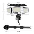 P123 3-Head Solar LED Motion Sensor Floodlight with Remote Control