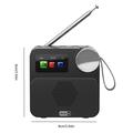 P2D Portable DAB+ Radio with Bluetooth 5.0 - 1.47" - Black