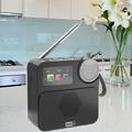 P2D Portable DAB+ Radio with Bluetooth 5.0 - 1.47" - Black