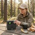 P2D Portable DAB+ Radio with Bluetooth 5.0 - 1.47" - Black