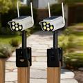 P43 Solar Motion Sensor Light with Simulated Security Camera