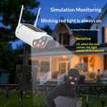 P43 Solar Motion Sensor Light with Simulated Security Camera