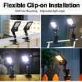 P48 Solar Clamp Light with Motion Sensor, Remote Control - White Light