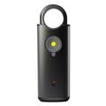 PA500 Aluminum Alloy Personal Safety Alarm 130dB - Black