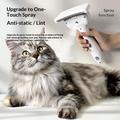 PH-C003 Pet Spray Grooming Brush for Dogs and Cats - White