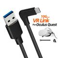 PQ102 High Speed USB-C PC VR Link Cable for Meta Quest 2/3/3S - 1.5m/10Gbps - Black