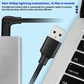 PQ102 High Speed USB-C PC VR Link Cable for Meta Quest 2/3/3S - 1.5m/10Gbps - Black
