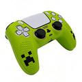 PS5 DualSense Controller Silicone Case with 2 Joystick Caps - Green