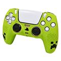 PS5 DualSense Controller Silicone Case with 2 Joystick Caps - Green