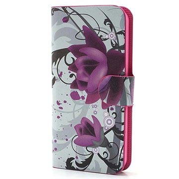 iPhone 5 / 5S / SE Wallet Case - Lotus Flower