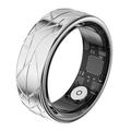 PX02 Crack Design Multi-Function Smart Ring with Photo Control - Size: 20.7mm - Silver
