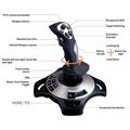 PXN 2113 PRO Flight Simulator Joystick with Throttle - Black