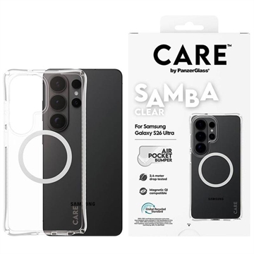 Samsung Galaxy S26 Ultra PanzerGlass Care Samba Magnetic Case - Transparent
