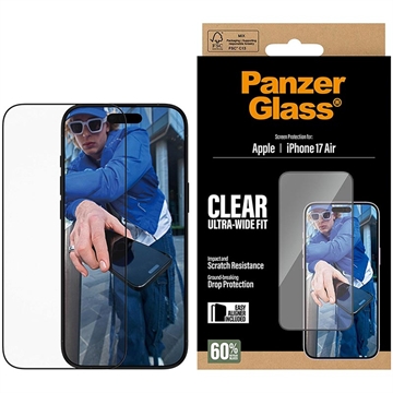 iPhone Air PanzerGlass Ultra-Wide Fit EasyAligner Screen Protector - Transparent