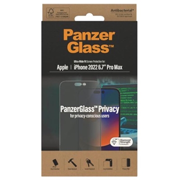 PanzerGlass AntiBacterial iPhone 13 Pro Max Screen Protector