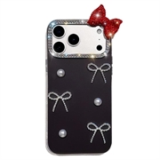 iPhone 18 Pro/17 Pro Pearl Bow Decor Hybrid Case