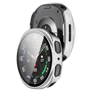 Samsung Galaxy Watch9 Plastic Case with Screen Protector - 44mm - Matte Silver