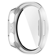 Samsung Galaxy Watch9 Plastic Case with Screen Protector - 44mm - Matte Silver