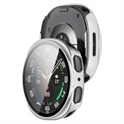 Samsung Galaxy Watch9 Plastic Case with Screen Protector - 40mm - Matte Silver